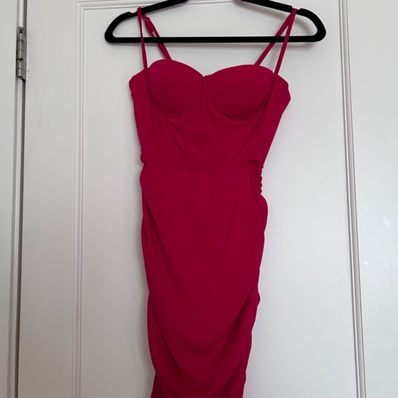 NWT Red Corset Mini Dress xs! - Picture 2 of 11
